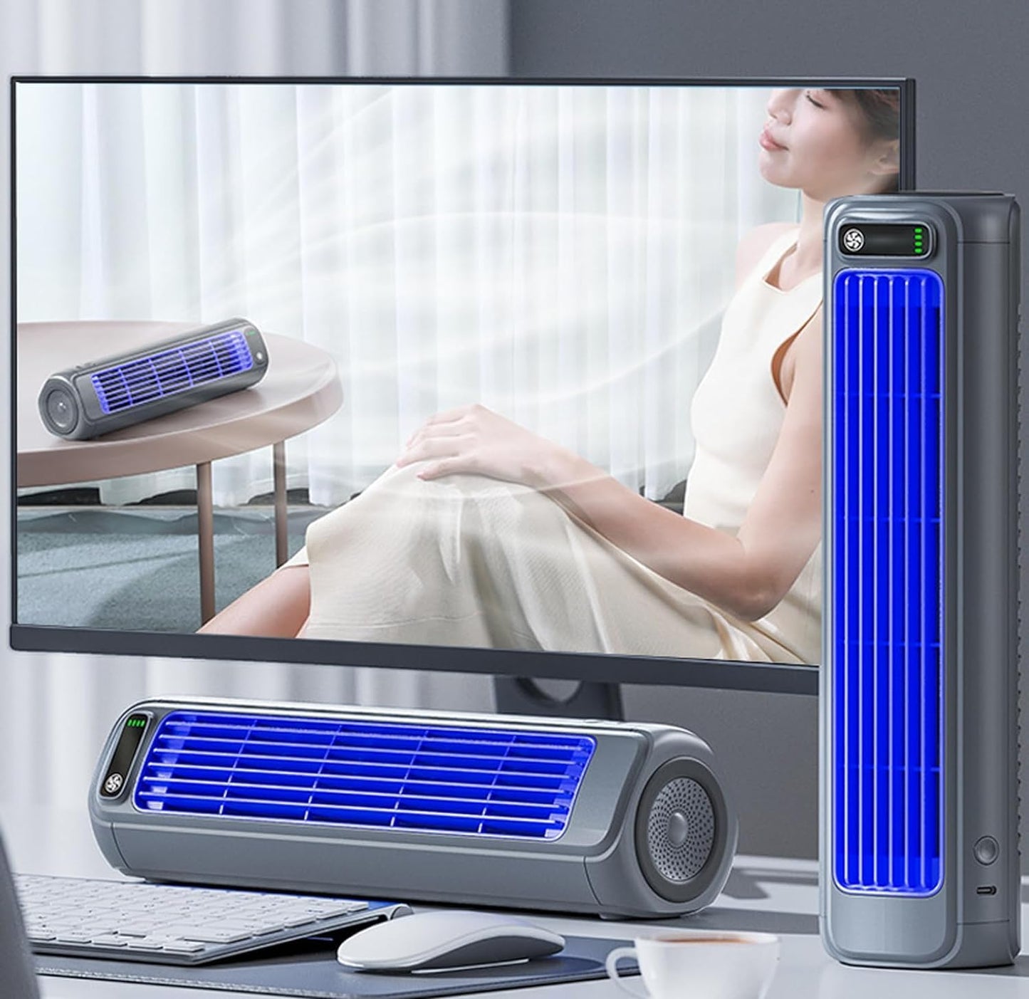 Climatizzatore portatile pratico ❄️ Raffreddamento in pochi secondi|Sollievo immediato dal caldo, estate più confortevole!