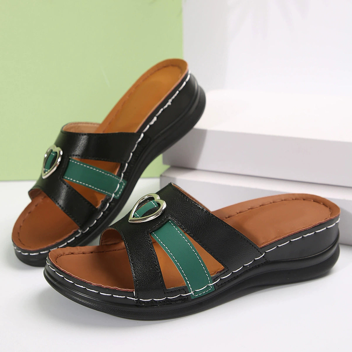 Sandales orthopédiques confortables à porter toute la journée, soulagent les douleurs au dos et aux pieds