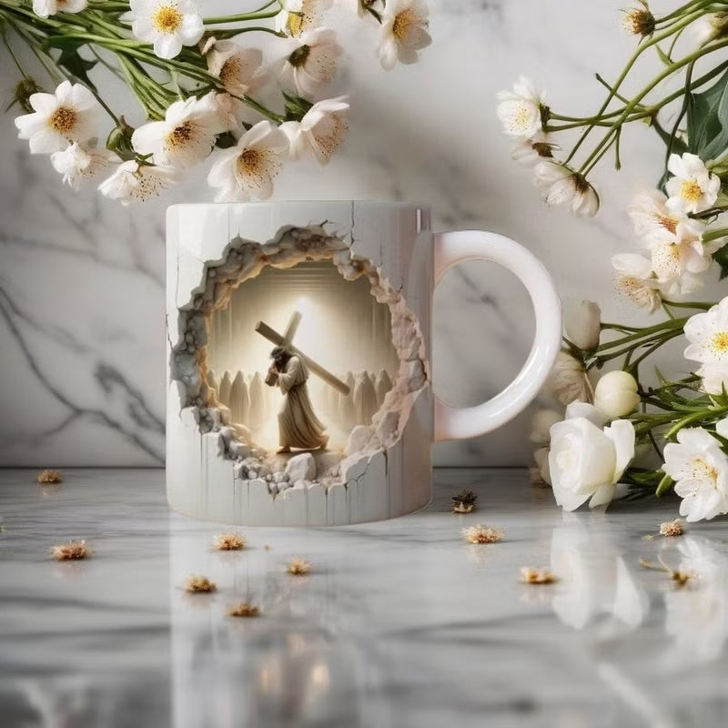 Meilleur Cadeau de Fête 2025🔥Tasse à Café en Céramique à Effet 3D pour la Personne que Vous Aimez