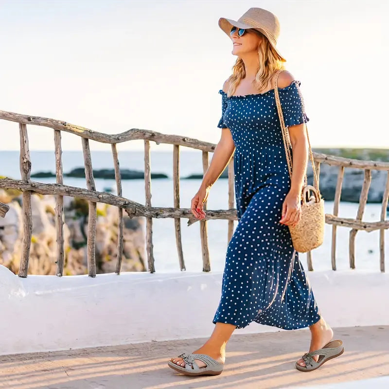 Sandales orthopédiques pour femme, soulagent les douleurs au dos et aux pieds 🔥💖 Deuxième paire à moitié prix