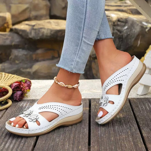 Sandales orthopédiques pour femme, soulagent les douleurs au dos et aux pieds 🔥💖 Deuxième paire à moitié prix