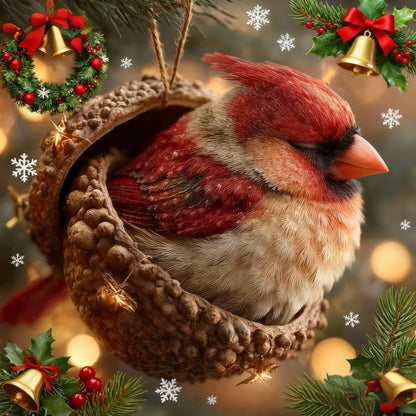 🎁❤️Roztomilá lesní zvířátka – ozdoby z žaludů pro útulné lesní Vánoce, nejnovější trendy vánočních stromků, která hlídají váš vánoční stromek!