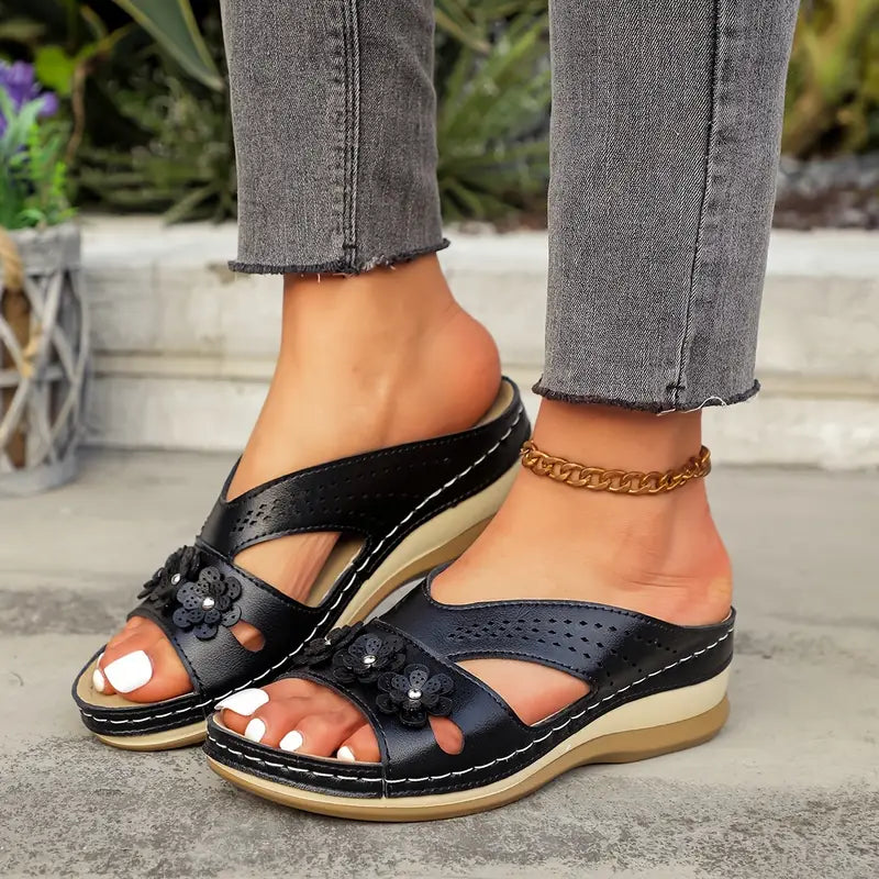 Sandales orthopédiques pour femme, soulagent les douleurs au dos et aux pieds 🔥💖 Deuxième paire à moitié prix