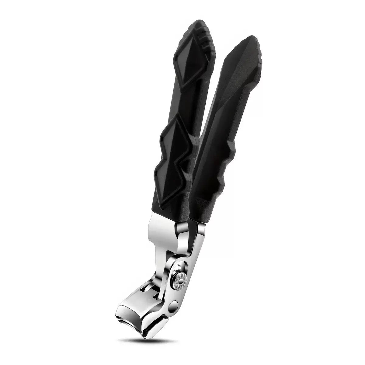 Tagliaunghie Ergonomico Professionale per Anziani in Acciaio Inox con Manico Lungo Antiscivolo per Unghie Spesse Mani e Piedi