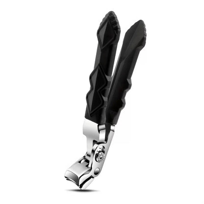 Tagliaunghie Ergonomico Professionale per Anziani in Acciaio Inox con Manico Lungo Antiscivolo per Unghie Spesse Mani e Piedi