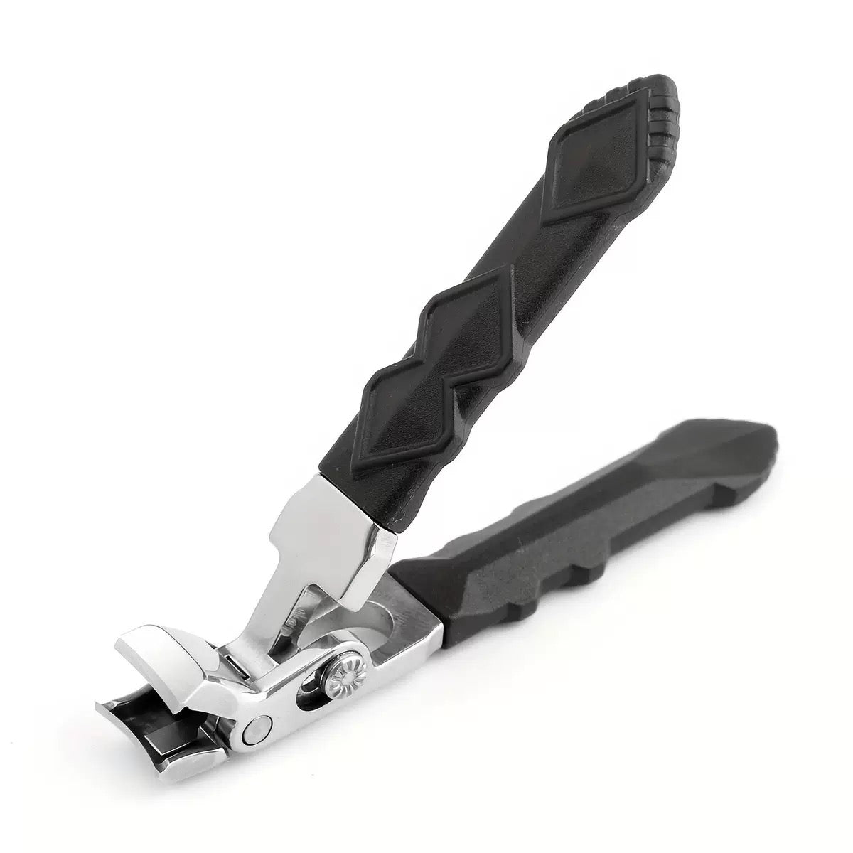 Tagliaunghie Ergonomico Professionale per Anziani in Acciaio Inox con Manico Lungo Antiscivolo per Unghie Spesse Mani e Piedi