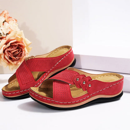 Sandales orthopédiques confortables à porter toute la journée, soulagent les douleurs au dos et aux pieds 🔥💖 Deuxième paire à moitié prix