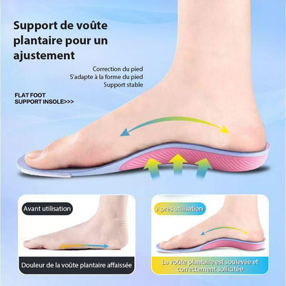 Semelle de correction du pied plat avec support de la voûte plantaire