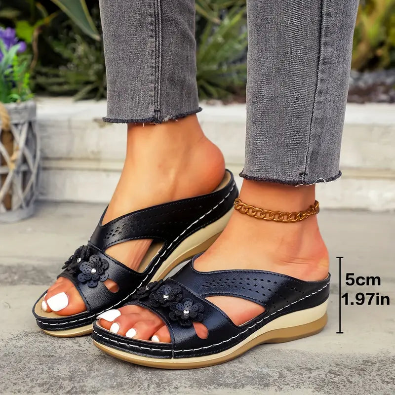 Sandales orthopédiques pour femme, soulagent les douleurs au dos et aux pieds 🔥💖 Deuxième paire à moitié prix