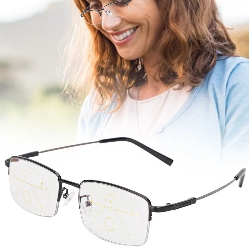 Lunettes de lecture intelligentes avec zoom automatique, conçues pour les seniors souffrant de myopie et d’hypermétropie – offrent une vision claire de près comme de loin. 🔥La deuxième paire à moitié prix !