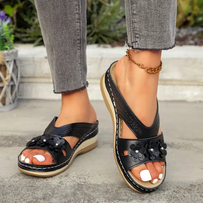 Sandales orthopédiques pour femme, soulagent les douleurs au dos et aux pieds 🔥💖 Deuxième paire à moitié prix