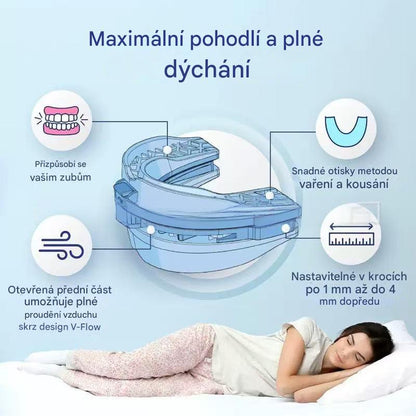 Coeurva Protichrápací dlaha pro korekci držení krku a páteře během spánku