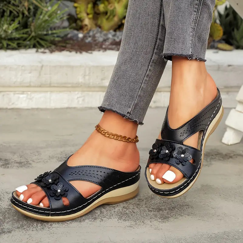 Sandales orthopédiques pour femme, soulagent les douleurs au dos et aux pieds 🔥💖 Deuxième paire à moitié prix