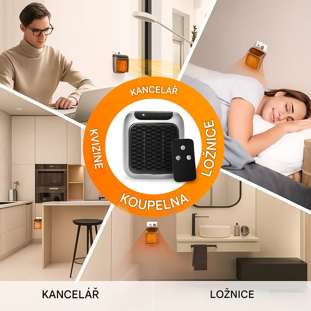 S topidlem Coeurva už nikdy nebudete plýtvat penězi za vytápění – váš pokoj se ohřeje během několika sekund 🔥Druhý kus za poloviční cenu!