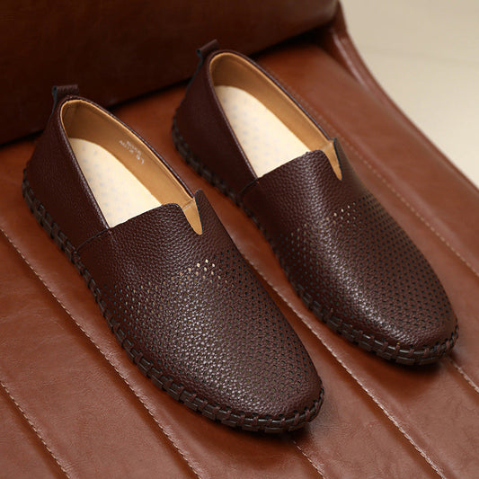 Chaussures orthopédiques en cuir véritable pour hommes, pour rester debout toute la journée sans douleur