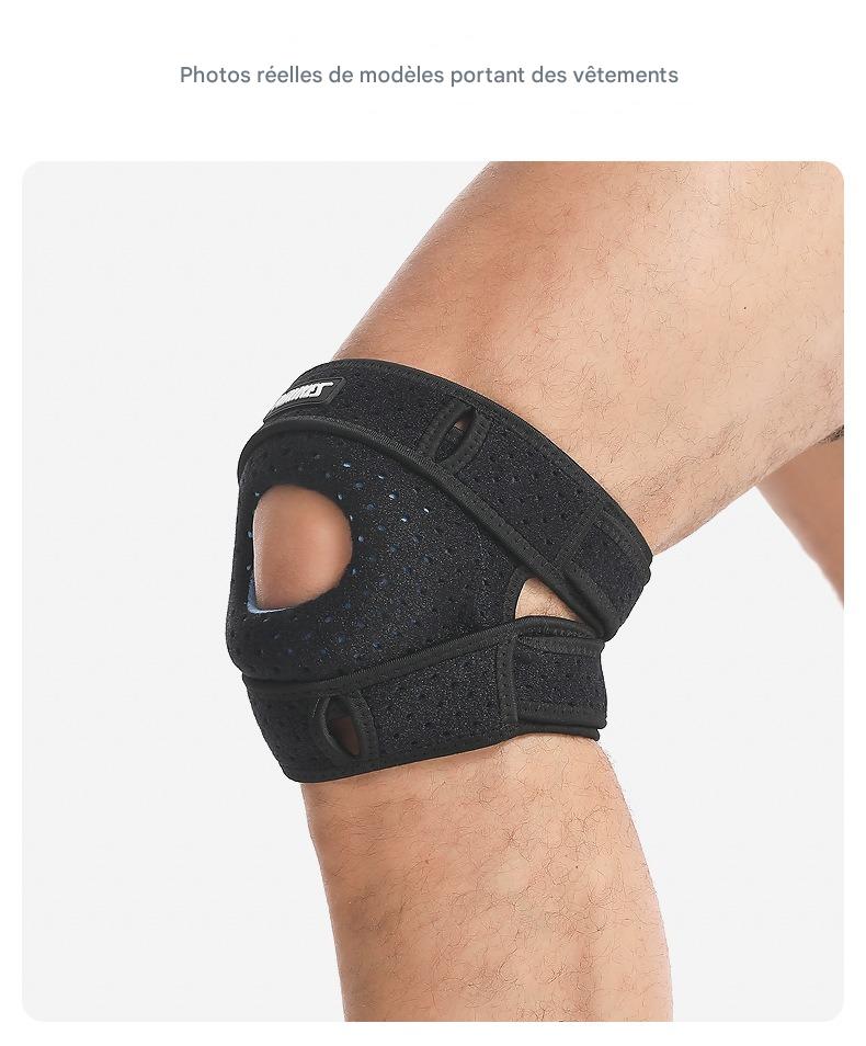 Orthèse rotulienne 3D réglable (idéale pour les coureurs, les joueurs de tennis et les personnes souffrant d'arthrite rotulienne)