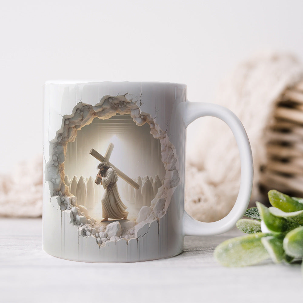 Meilleur Cadeau de Fête 2025🔥Tasse à Café en Céramique à Effet 3D pour la Personne que Vous Aimez