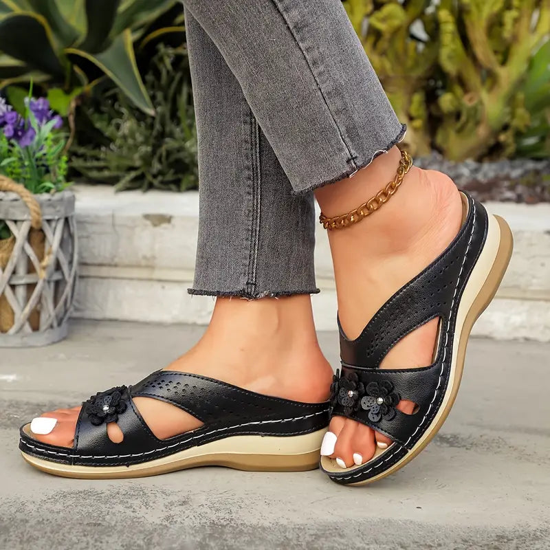 Sandales orthopédiques pour femme, soulagent les douleurs au dos et aux pieds 🔥💖 Deuxième paire à moitié prix