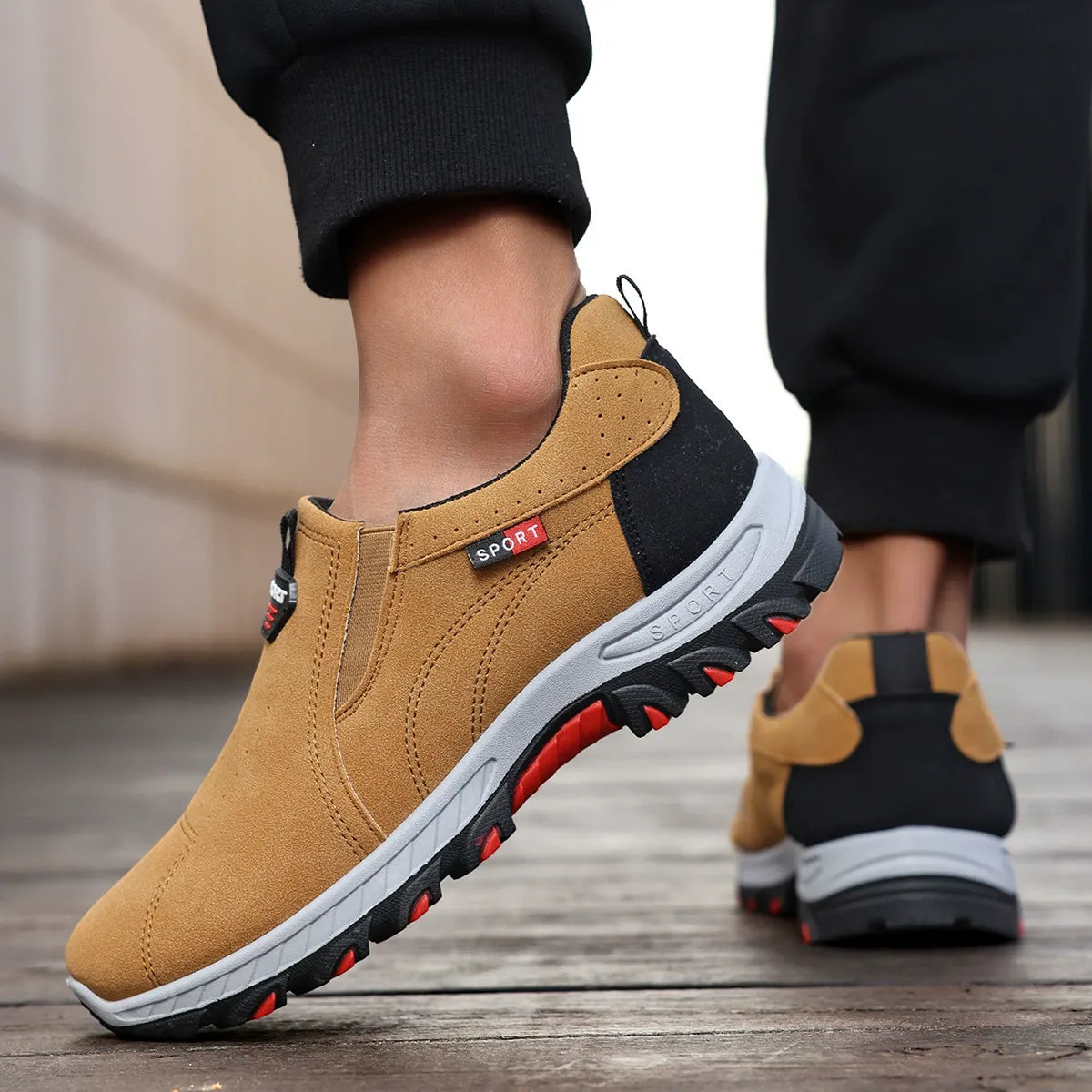 Chaussures orthopédiques imperméables et confortables pour hommes, idéales pour la marche et la randonnée