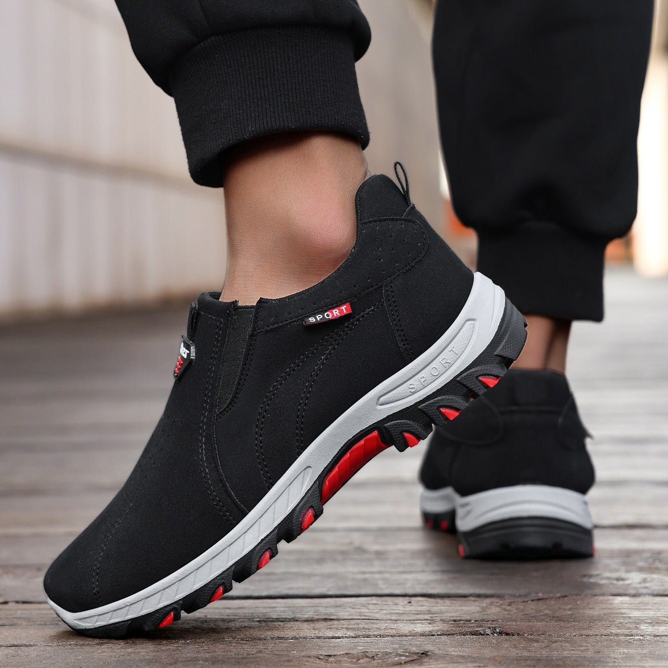 Chaussures orthopédiques imperméables et confortables pour hommes, idéales pour la marche et la randonnée