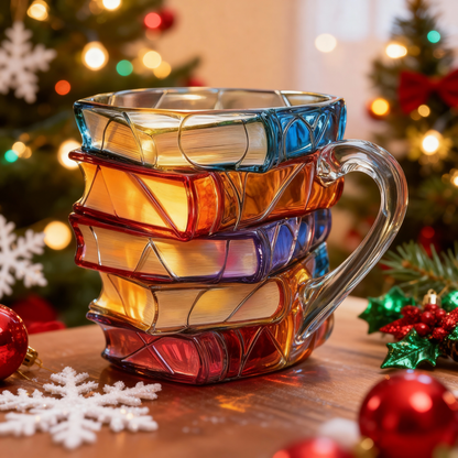 Nejdokonalejší dárek k Vánocům!🔥2025 Ručně malovaný hrnek na knihu 【Perfektní dárek pro každého milovníka čtení】