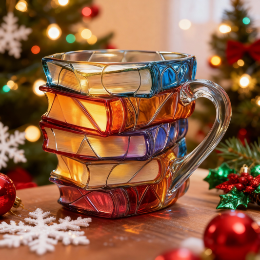 Nejdokonalejší dárek k Vánocům!🔥2025 Ručně malovaný hrnek na knihu 【Perfektní dárek pro každého milovníka čtení】