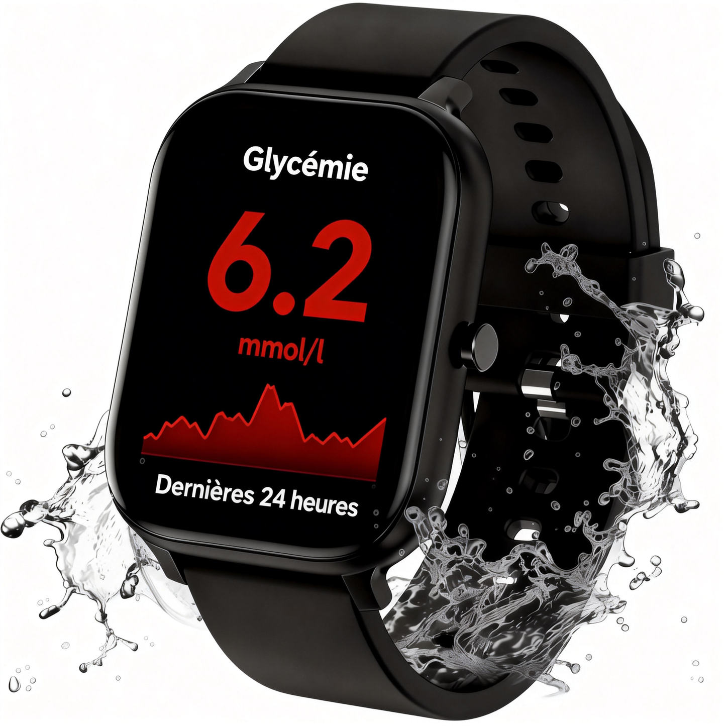 Le tout dernier Coeurva 2.0 – montre connectée intelligente pour la mesure de la glycémie