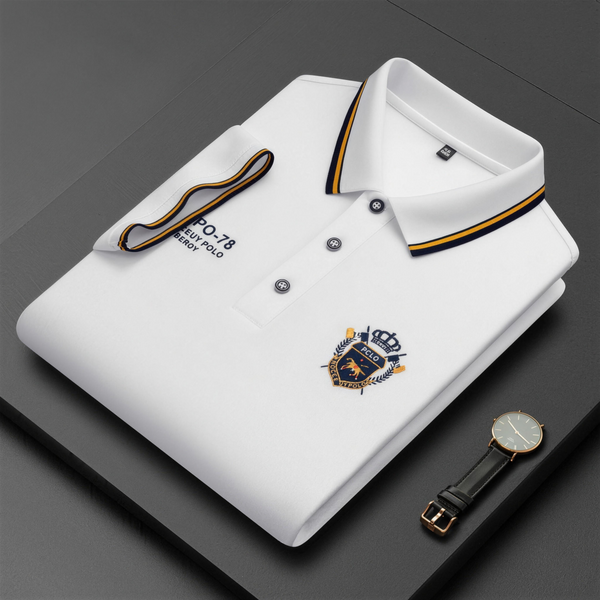 Polo da uomo comoda – traspirante, non fa sudare, non stringe, comfort per tutto il giorno per anziani-AQY