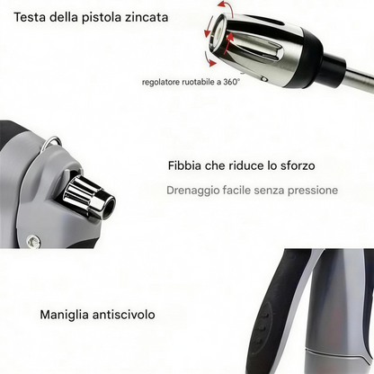 Coeurva Pistola ad Alta Pressione – Trasforma Qualsiasi Tubo in un Potente Strumento di Pulizia